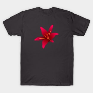 Red Lily Blossom T-Shirt